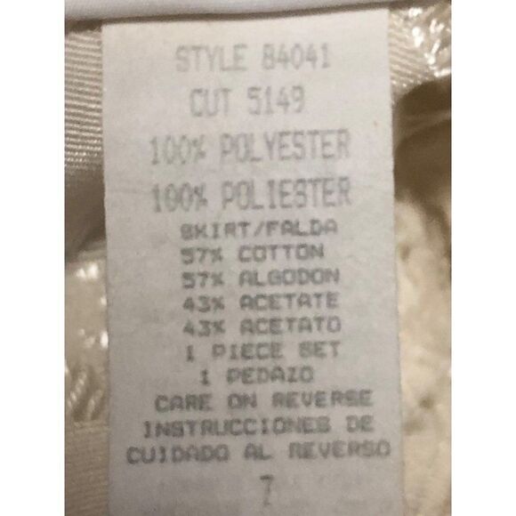 Vintage Princess Collection Girls Dress Size 7 First Communion Wedding Prom - Picture 6 of 7